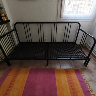 Diván Negro con Colchón
