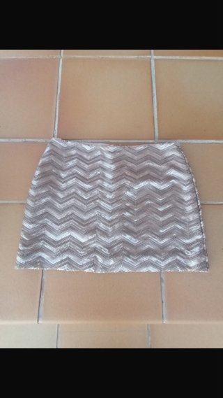 Falda corta lentejuelas Talla 44