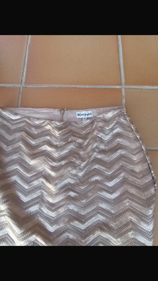 Falda corta lentejuelas Talla 44