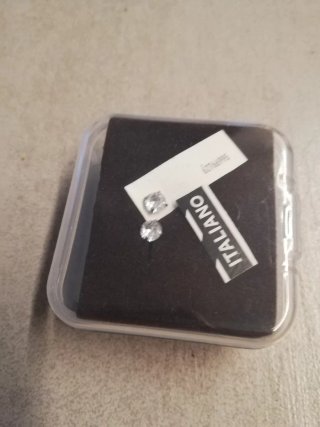 Pendientes acero inoxidable con zirconita