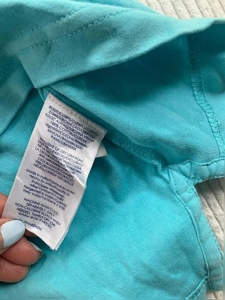 Chaps  Men’s Polo Shirt Turquoise Custom Fit...