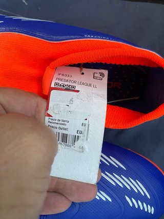 Zapatillas Fútbol Adidas Predator Azul Naranja