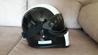 Casco Moto Fibra de Vidrio