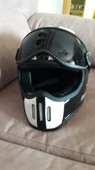 Casco Moto Fibra de Vidrio
