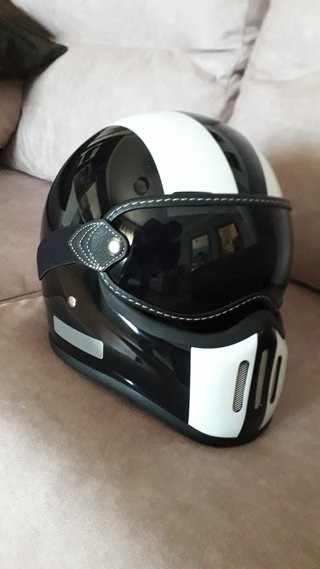 Casco Moto Fibra de Vidrio