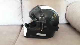 Casco Moto Fibra de Vidrio