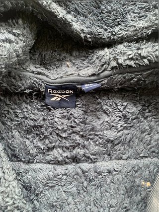 Reebok Teddy Fleece Zip Hoodie Grey Size M...