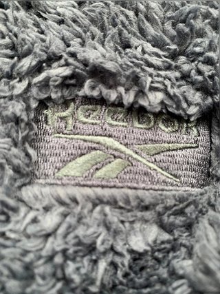 Reebok Teddy Fleece Zip Hoodie Grey Size M...