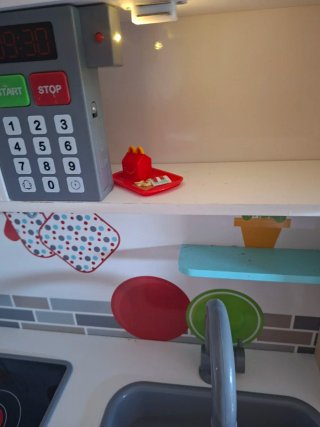 Cocina de juguete de madera