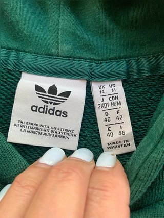 Adidas Originals Green Trefoil Hoodie Size M...