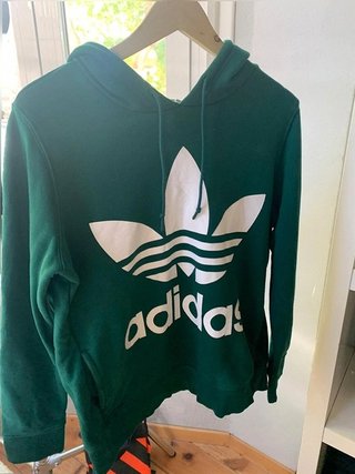 Adidas Originals Green Trefoil Hoodie Size M...