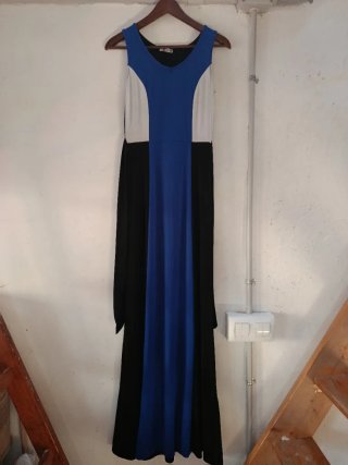 Vestido largo multicolor