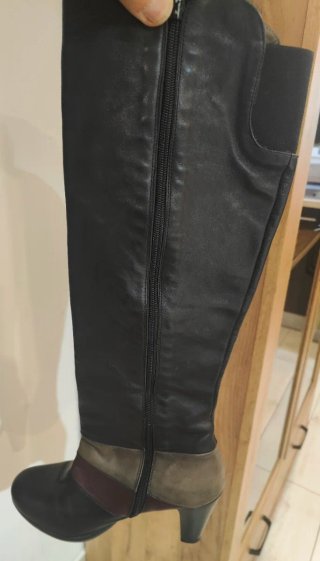 Botas altas de piel de mujer talla 37