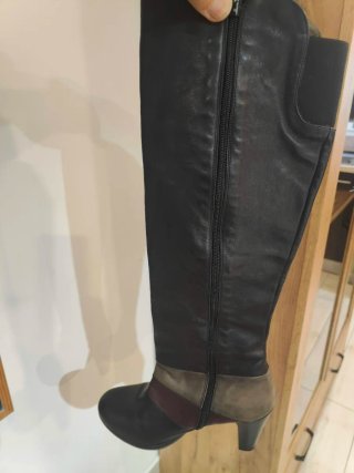 Botas altas de piel de mujer talla 37