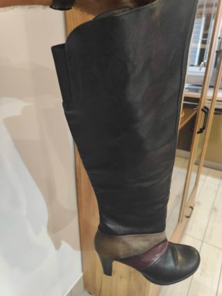 Botas altas de piel de mujer talla 37