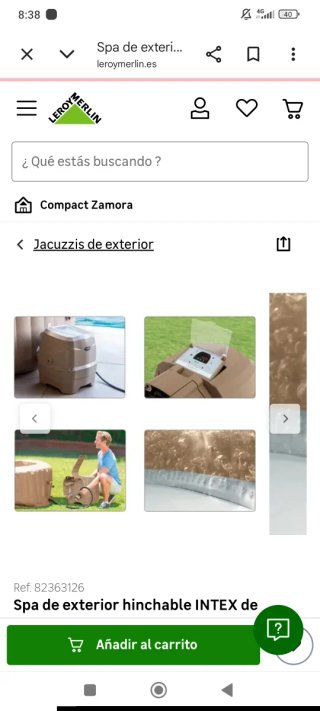 Spa Hinchable Intex Exterior