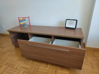 Mueble TV moderno + módulo colgante