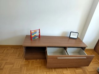 Mueble TV moderno + módulo colgante
