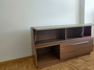 Mueble TV moderno + módulo colgante