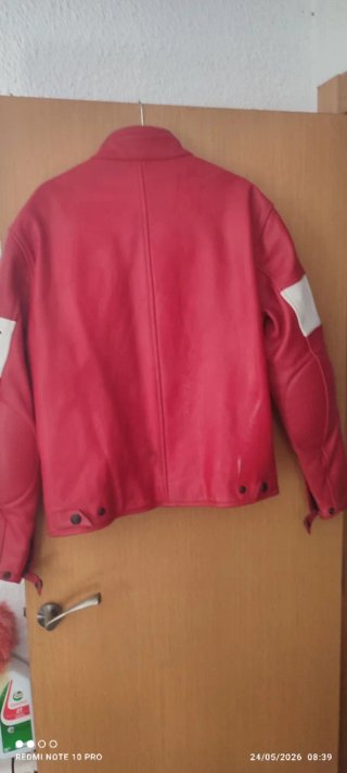 Chaqueta motera Scotland roja