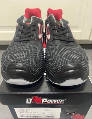 Zapatos de trabajo U-Power negros y rojos