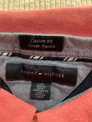 Tommy Hilfiger striped polo shirt men size L...