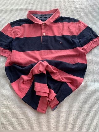Tommy Hilfiger striped polo shirt men size L...