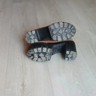 Botines de plataforma marrones