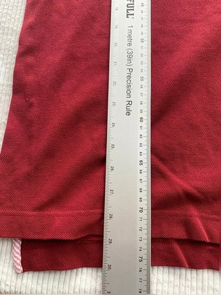 Tommy Hilfiger red polo shirt men size L...