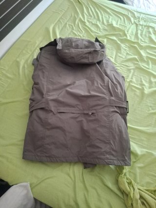 Chaqueta de moto beige/gris