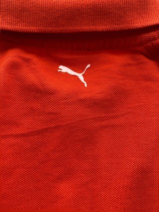 Puma Ferrari F1 red long sleeve polo shirt men...