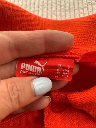 Puma Ferrari F1 red long sleeve polo shirt men...