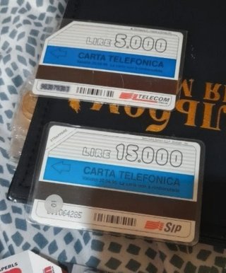 Schede telefoniche vintage collezionismo