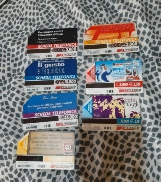 Schede telefoniche vintage collezionismo