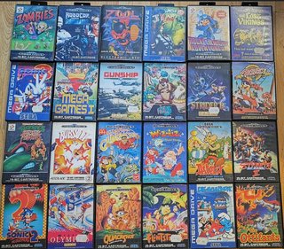 Cajas y carátulas Sega Mega Drive y Master System