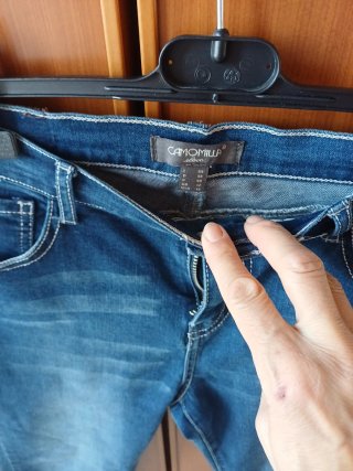 Jeans corti Camomilla blu taglia 44 italiana