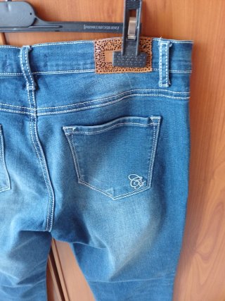 Jeans corti Camomilla blu taglia 44 italiana