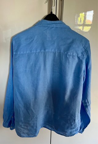 Camisa Lino Ecoalf Azul Talla M