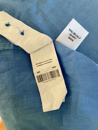 Camisa Lino Ecoalf Azul Talla M