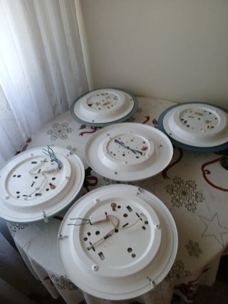 Lámparas de techo redondas (5 unidades) 5€/ud