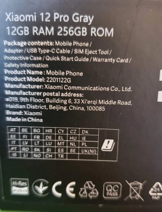 Xiaomi 12 Pro nero