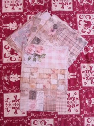 12 carte stile vintage journaling scrapbooking