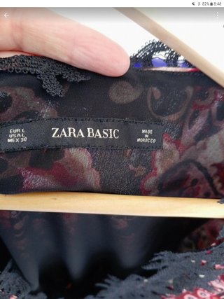 Vestido Zara Estampado Paisley talla L