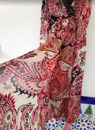 Vestido Zara Estampado Paisley talla L