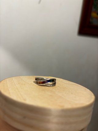 Anillo Plata Rainbow Zafiros Colores