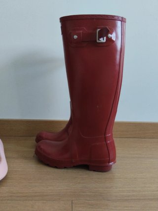 Botas de agua Hunter rojas