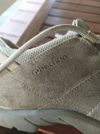 Zapatillas trekking beige/marrón mujer