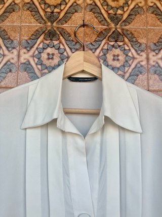 Camisa Sfera Blanca Vintage Talla S