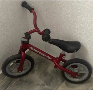 Bicicleta sin pedales Chicco Roja