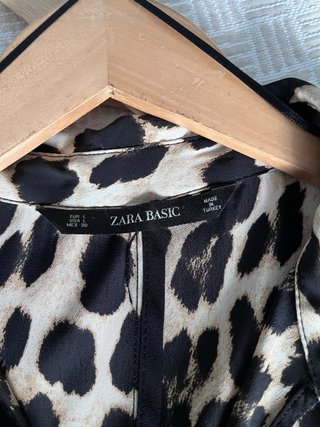 Vestido Zara Leopardo Talla L